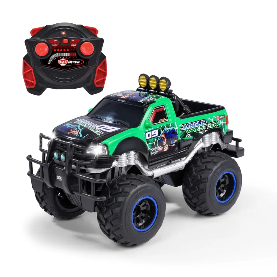 dickie-go-crazy-jungle-wrestler-ford-f150-rc-monstertruck-30-cm-mit-licht image 1