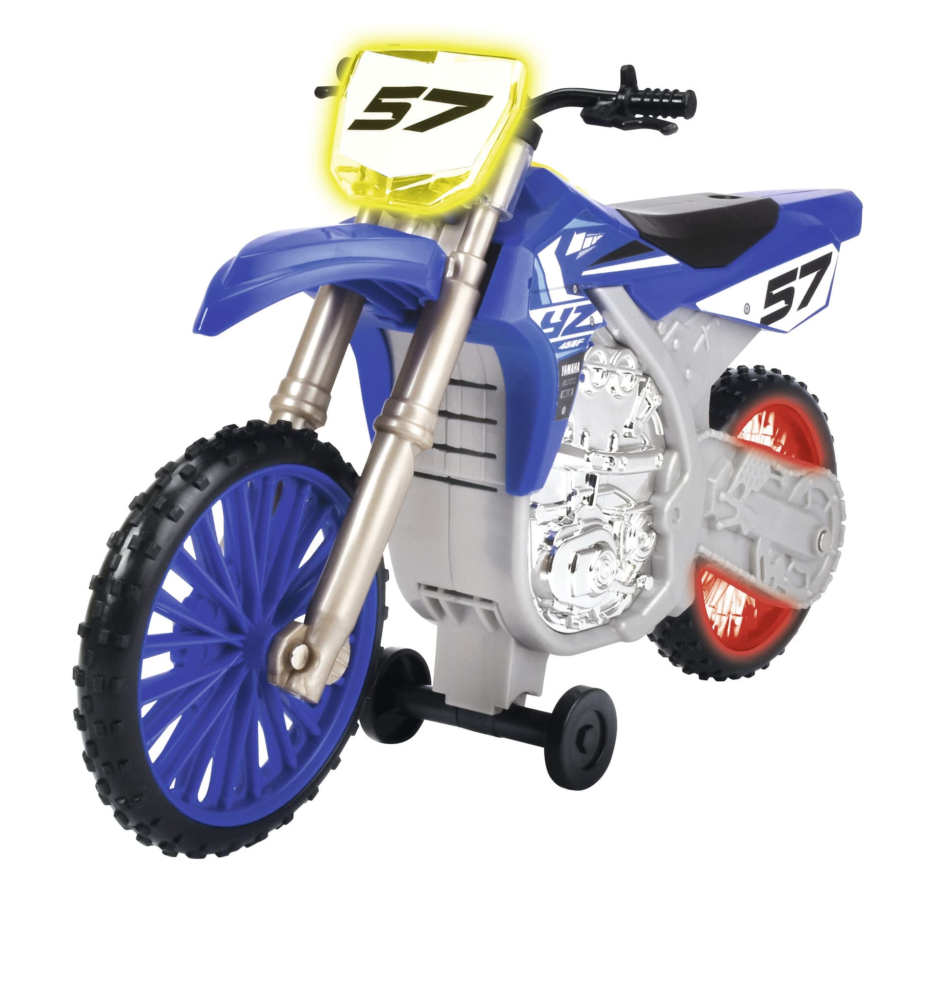 dickie-streets-n-beatz-yamaha-yz-wheelie-raiders-motorrad-26-cm-blau image 5