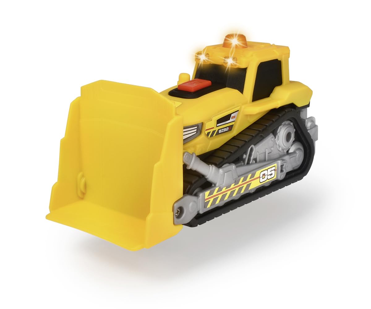 dickie-toys-go-real-bulldozer-planierraupe-16-cm-gelb-licht-sound image 1