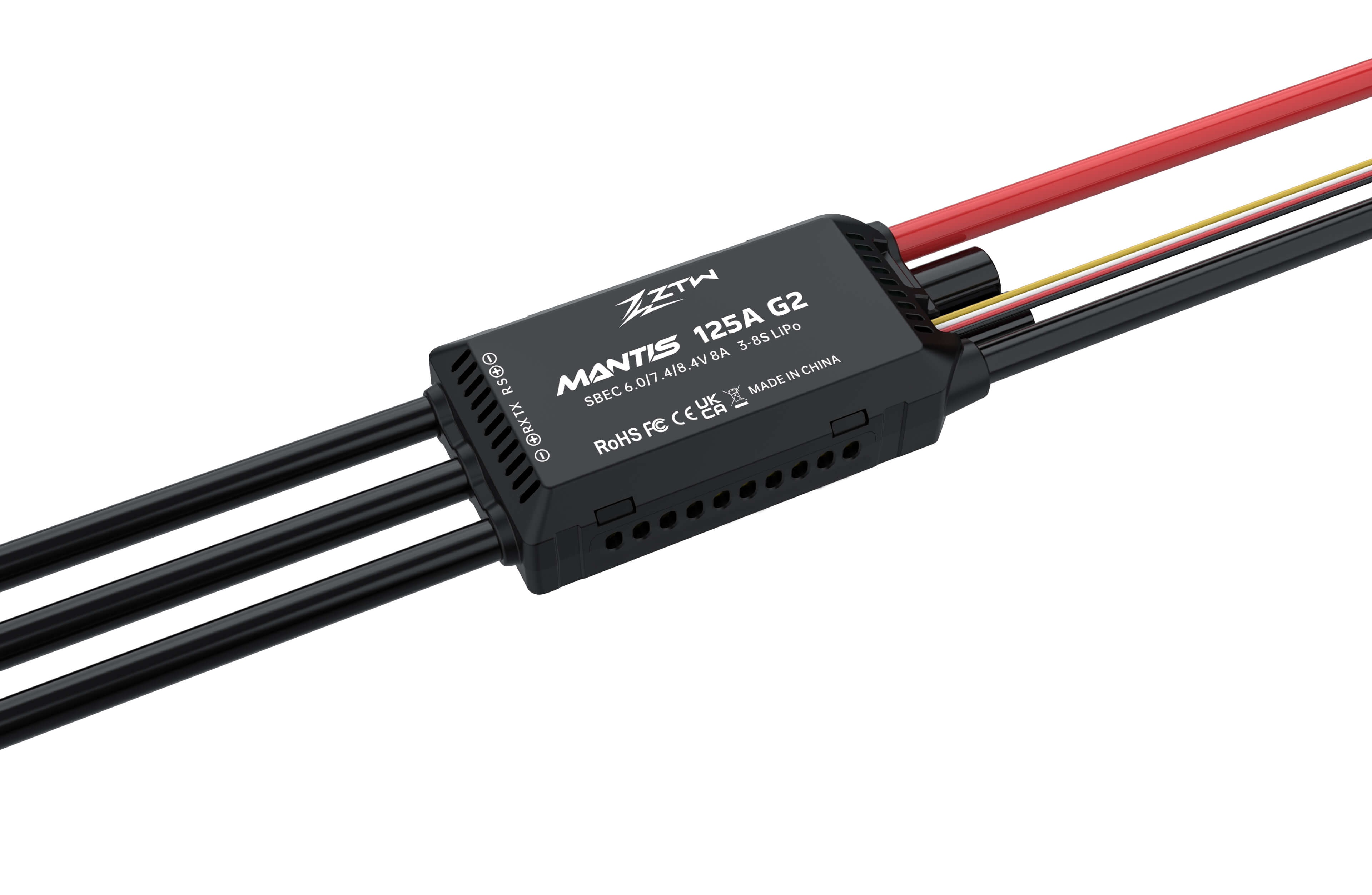ztw-mantis-g2-125a-esc-3-8s-sbec-flugregler-xt90 image 6