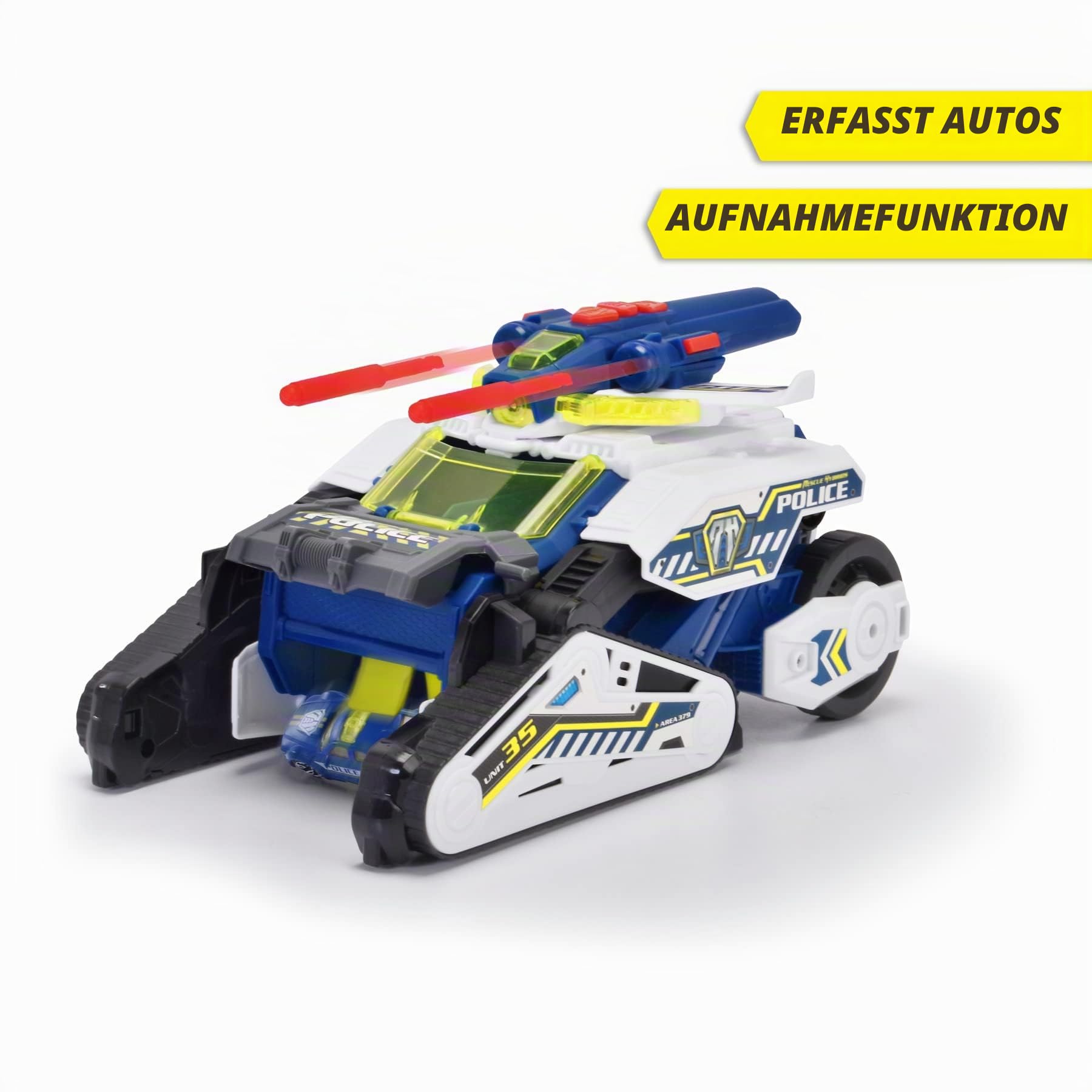 dickie-sos-rescue-hybrids-police-bot-polizeiauto-35-cm-mit-sound image 3