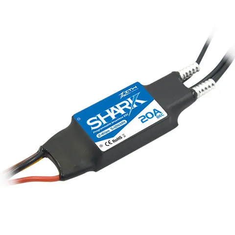 ztw-shark-20a-fahrtregler-2-4s-boot-bec-wasserdicht image 1