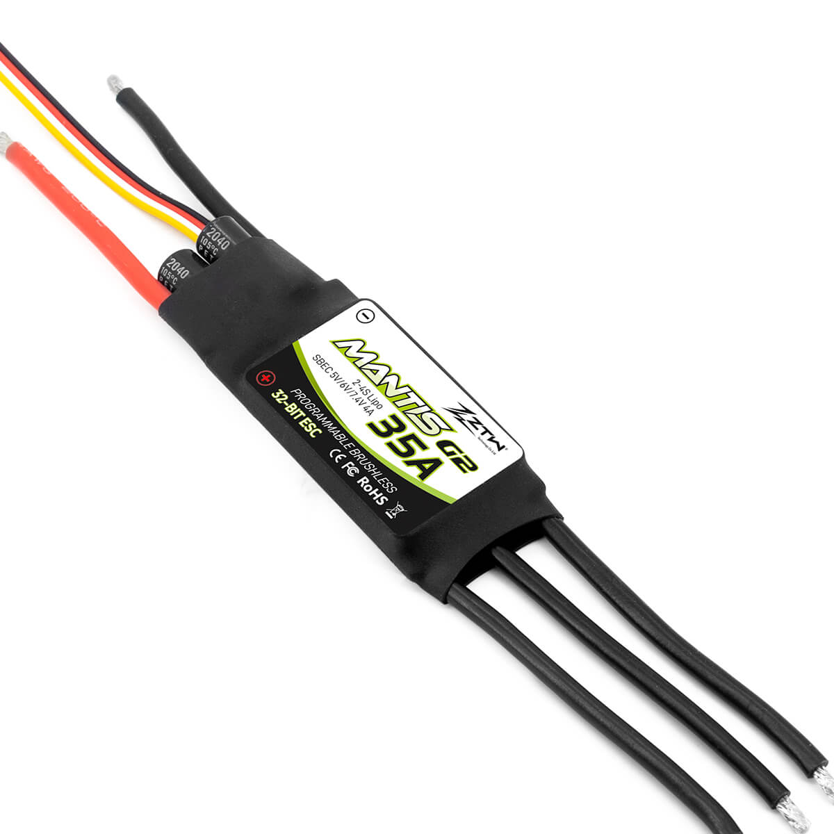 ztw-mantis-g2-35a-flugregler-2-4s-sbec-ohne-stecker image 2
