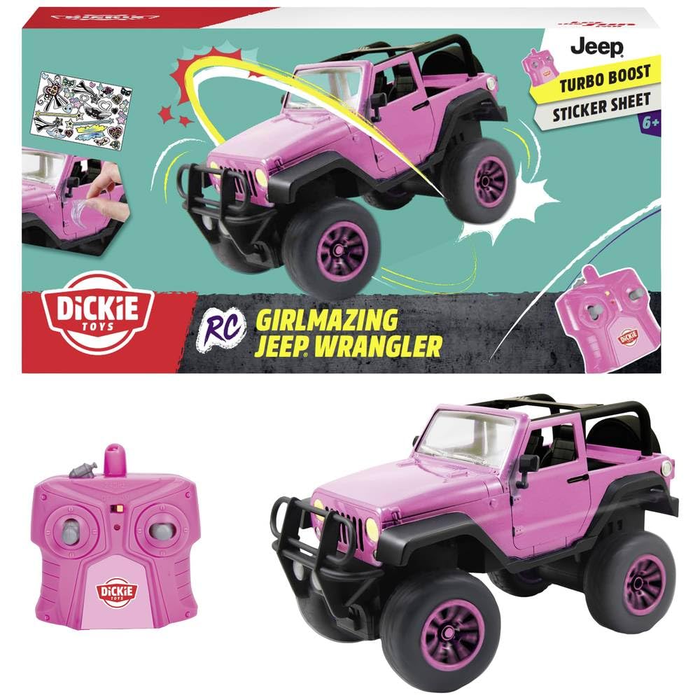 dickie-toys-go-crazy-rc-girlmazing-jeep-wrangler-pink-1-16-ferngesteuert image 1