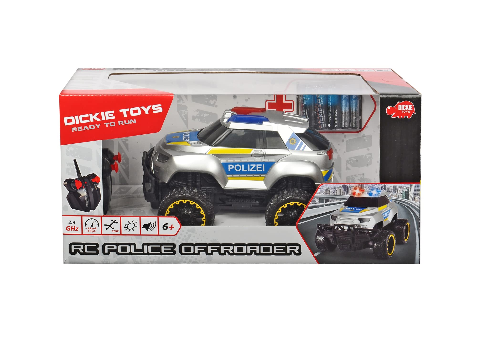 dickie-toys-sos-rc-police-offroader-polizeiauto-20-cm-mit-blaulicht image 7