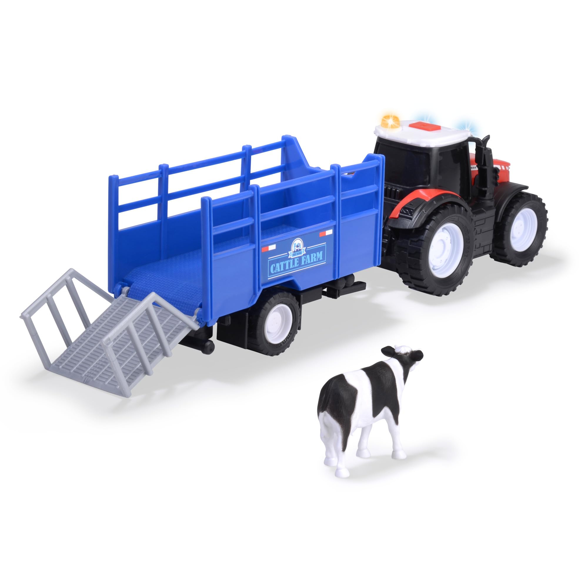 dickie-toys-go-real-massey-ferguson-traktor-mit-anh-nger-und-kuh-26-cm image 2