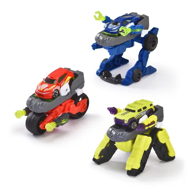 dickie-go-action-transformator-auto-3er-set-roboter-12-cm image 1