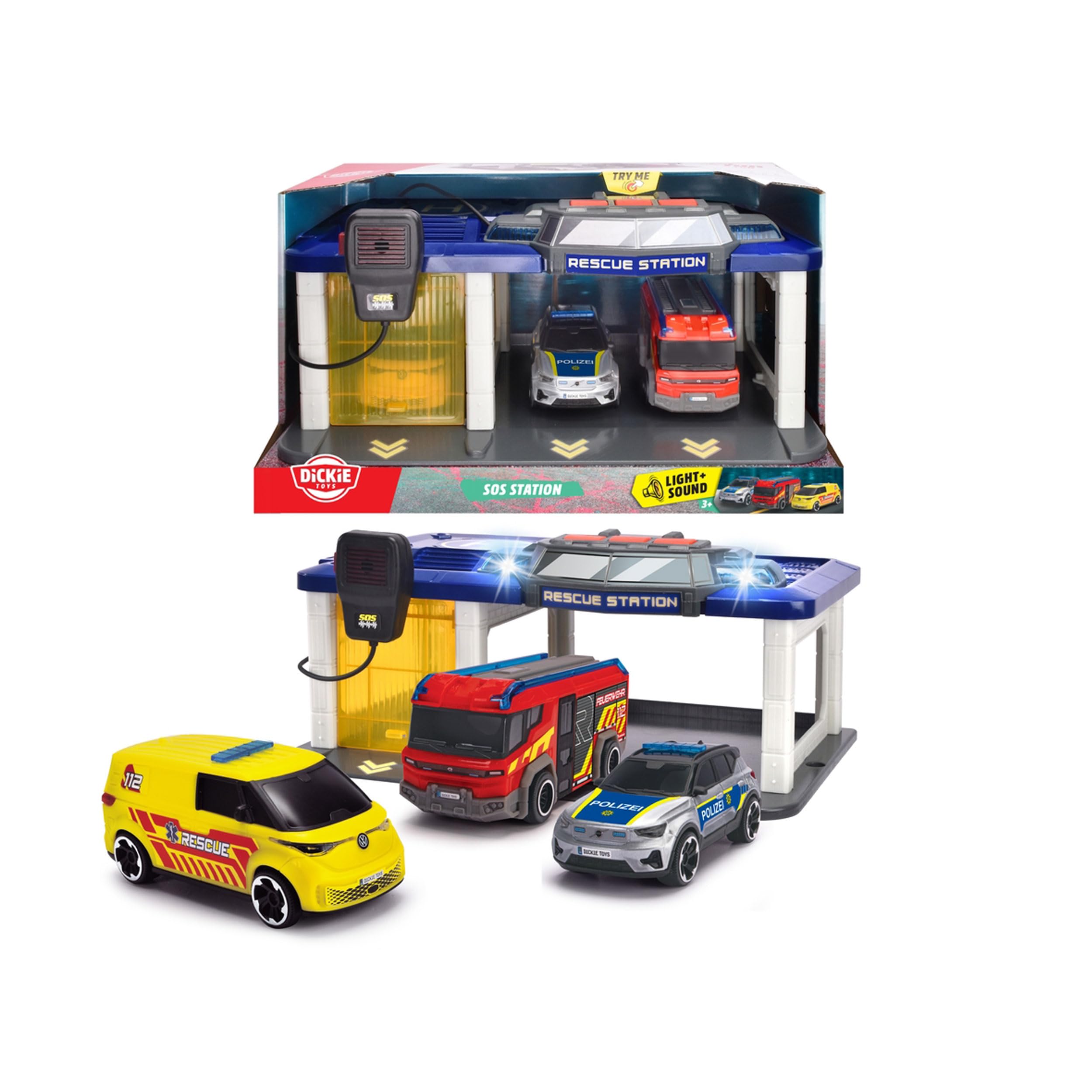 dickie-toys-sos-rettungsstation-spielstation-mit-3-autos-licht-sound image 8