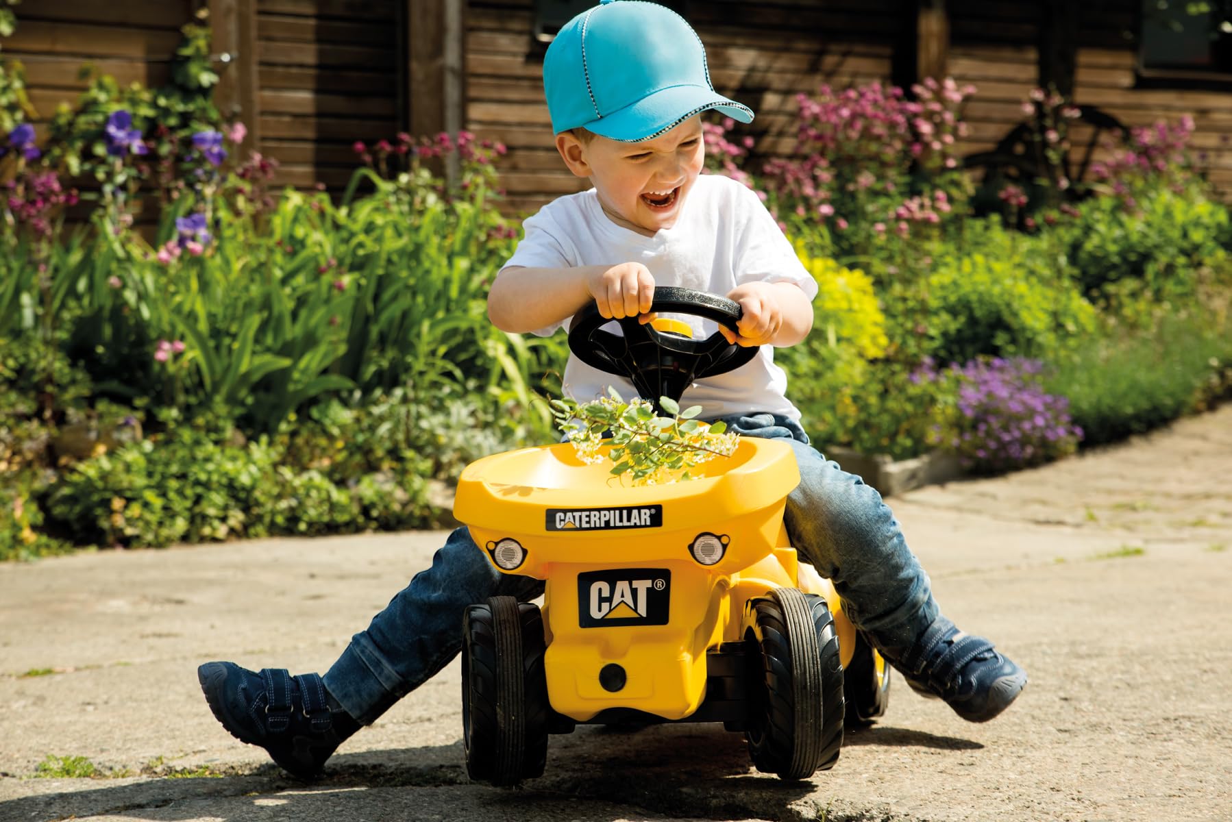 rolly-toys-rollyminitrac-132249-cat-dumper-rutscher-gelb-kippmulde image 4